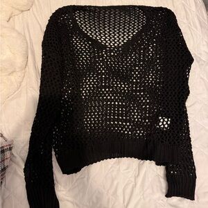 Women's Black Knit Sweater